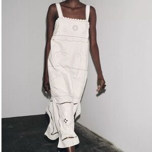 Elegant White Eyelet Dress